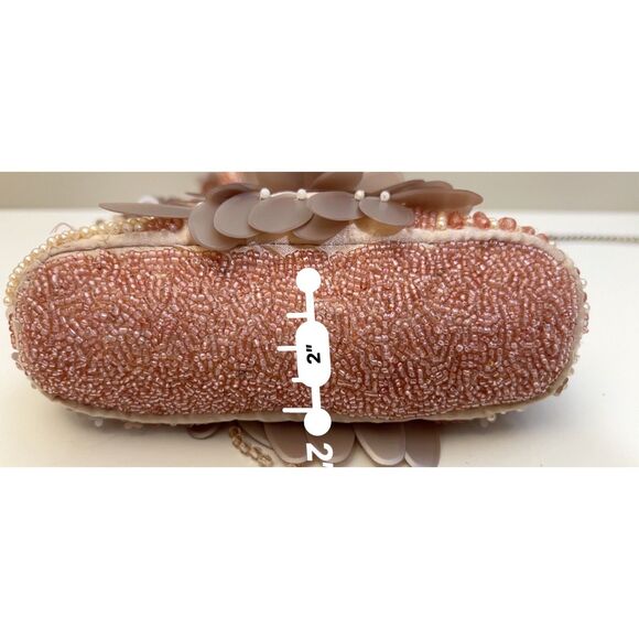 NWT Handcrafted in India pink beaded bag. - Picture 10 of 10